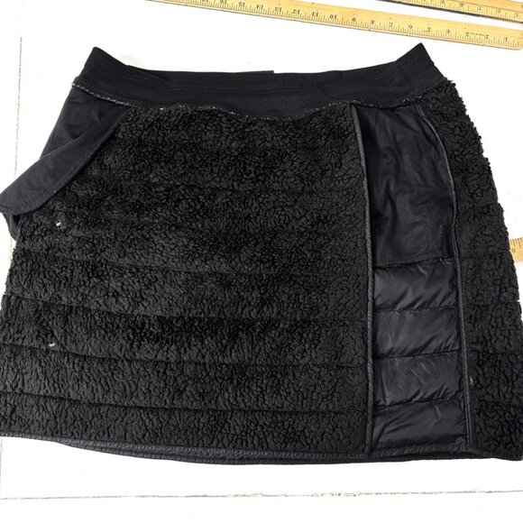 Aventure Faux Wrap Down Feather Puff Fleece Lined Ski Mini Skirt Size XL - Picture 5 of 10